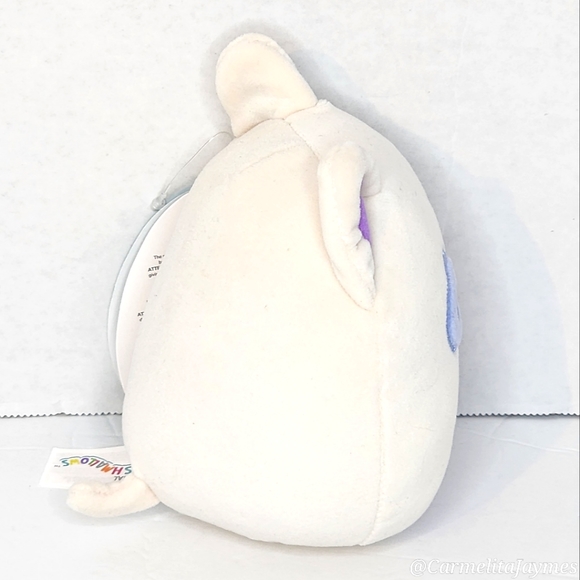 TAGHI 🐶 5" White, Blue & Purple Bull Terrier Dog Squishmallow NWT - Picture 4 of 8